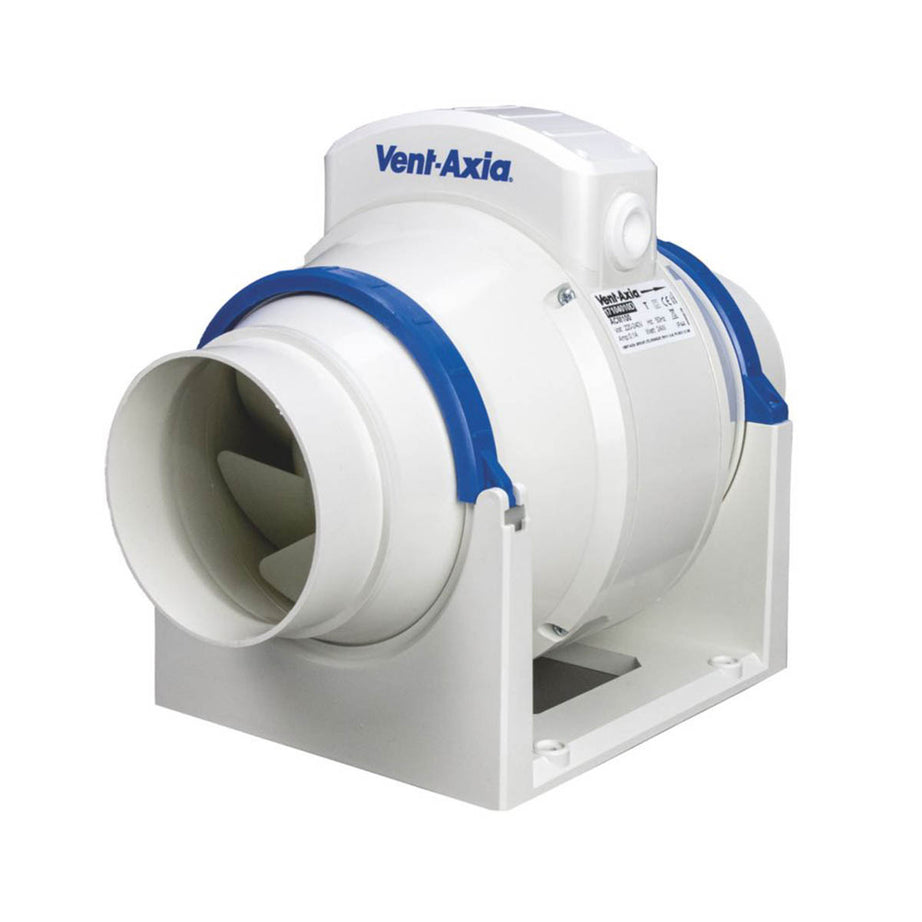 Vent-Axia Inline Extractor Fan 17106010 Quiet Compact 3-Speed 147mm Axial 240V - Image 1