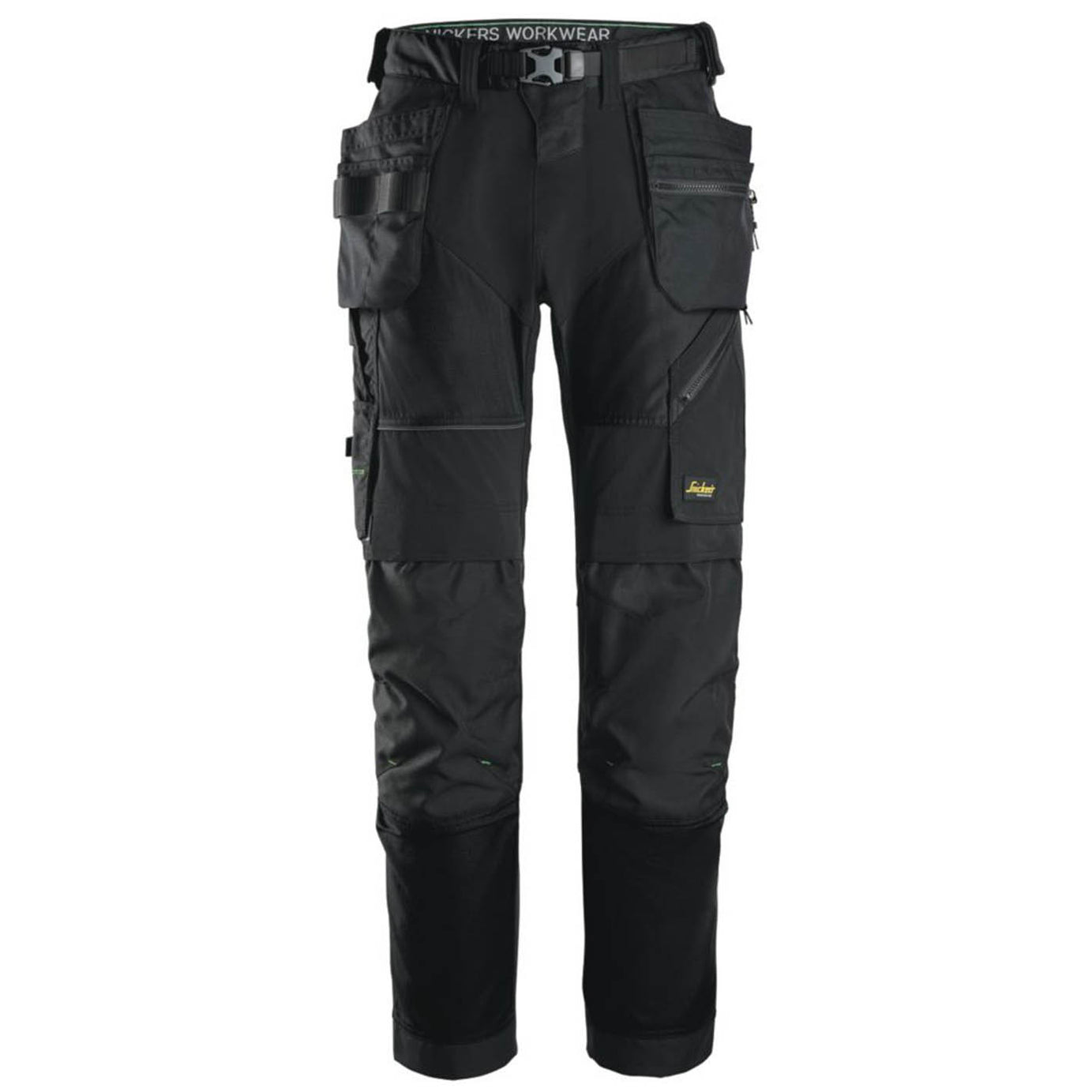 Snickers Work Trousers Mens Regular Fit Black Stretch Multi Pockets 39W 32L - Image 1