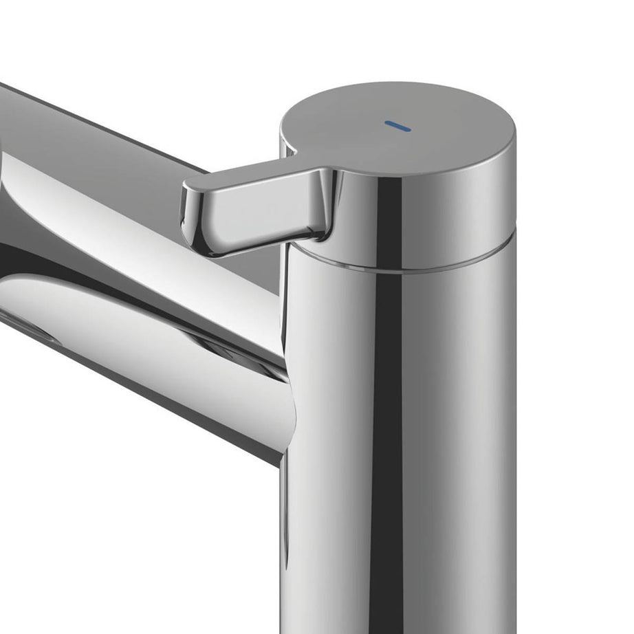 Swirl Bath Filler Tap Mixer Chrome Dual Lever 1/4 Turn Bathroom Modern Faucet - Image 3