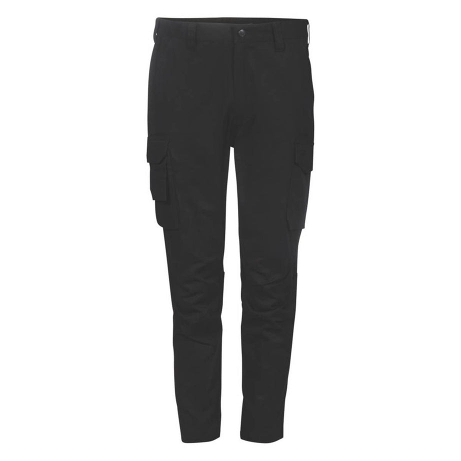 Apache Work Trousers Mens Slim Fit Black Cargo Multi Pockets 44W 31-33L - Image 1
