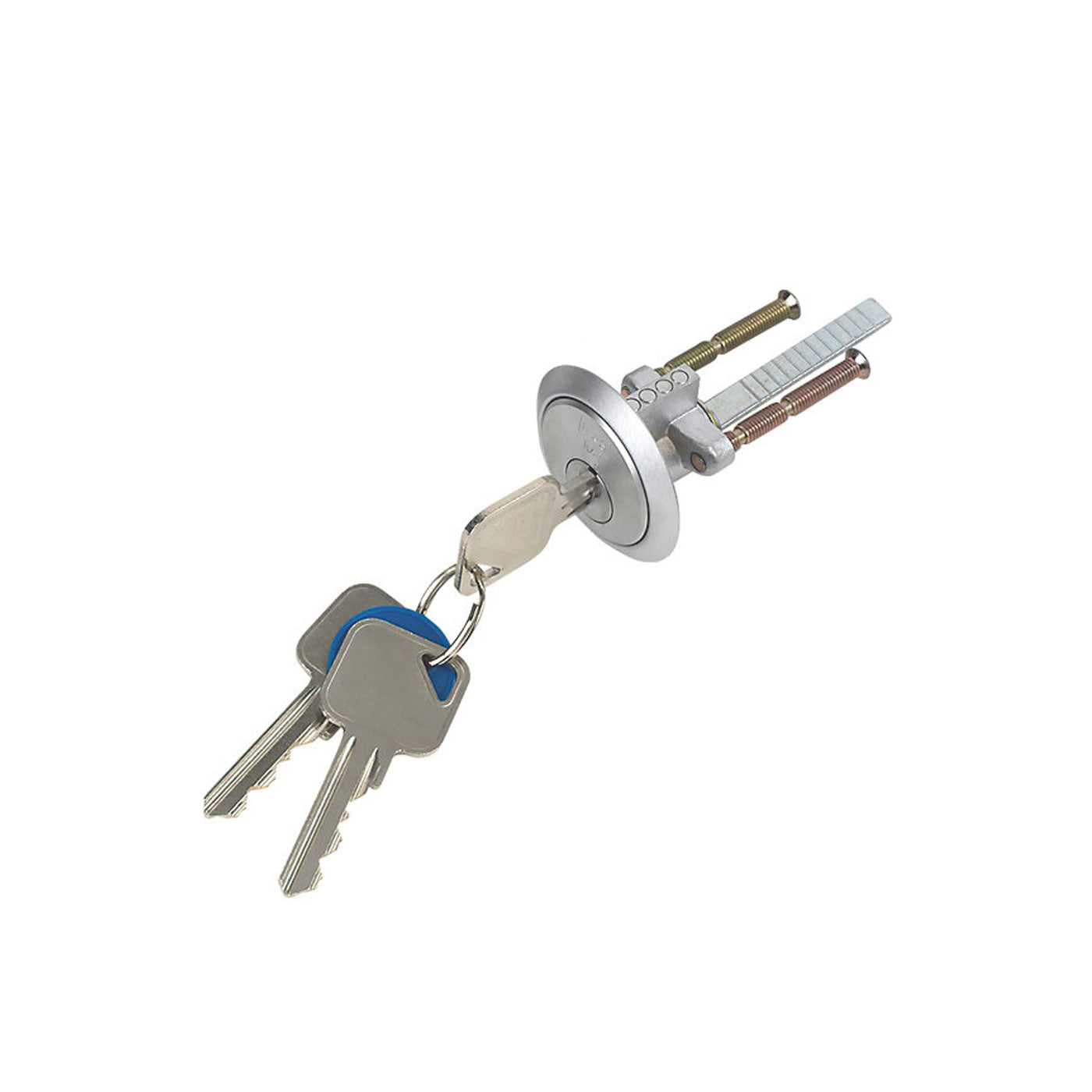 Traditional Night Latch Satin Chrome 40mm Backset 3 Keys For Timber Doors - Image 3