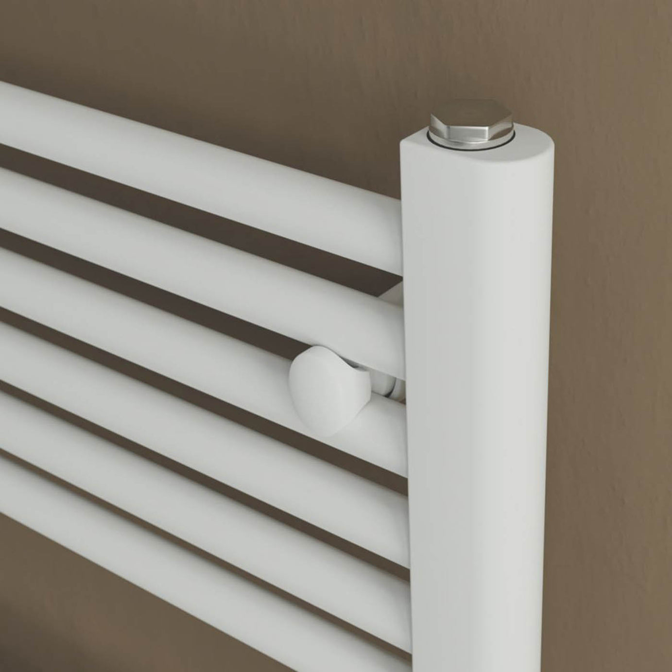 Azur Electric Towel Rail Radiator White Flat Bathroom Warmer (H)75x(W)50cm - Image 3