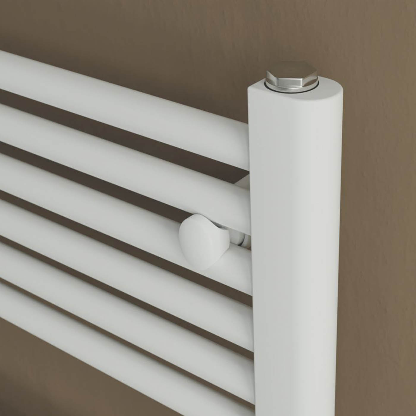 Azur Electric Towel Rail Radiator White Flat Bathroom Warmer (H)75x(W)50cm - Image 3