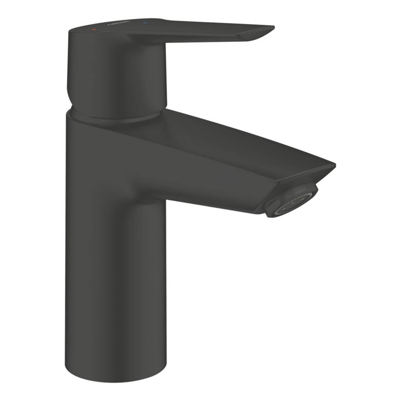 Grohe Bathroom Basin Mixer Tap Mono Single Lever Matt Black Modern 165mm - Image 1