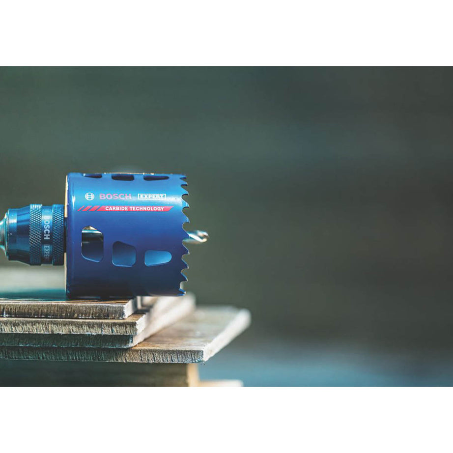 Bosch Holesaw Starter Kit 51mm Expert Wood Brick Soft Tiles Plastics Steel - Image 4