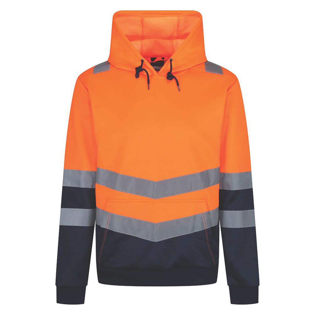 Regatta Hi-Vis Hoodie Orange Reflective Kangaroo Pocket Large 46" Chest - Image 1
