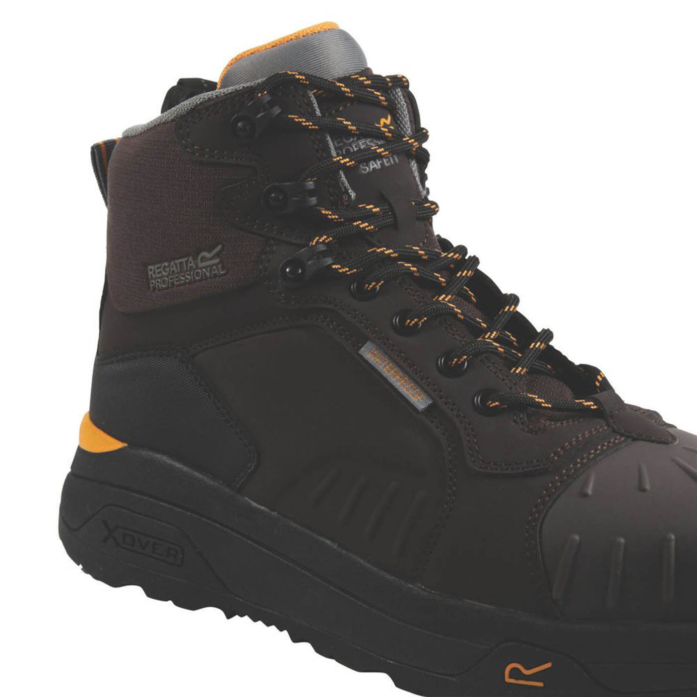 Regatta Safety Boots Mens Standard Fit Black Waterproof Composite Toe Size 8 - Image 6