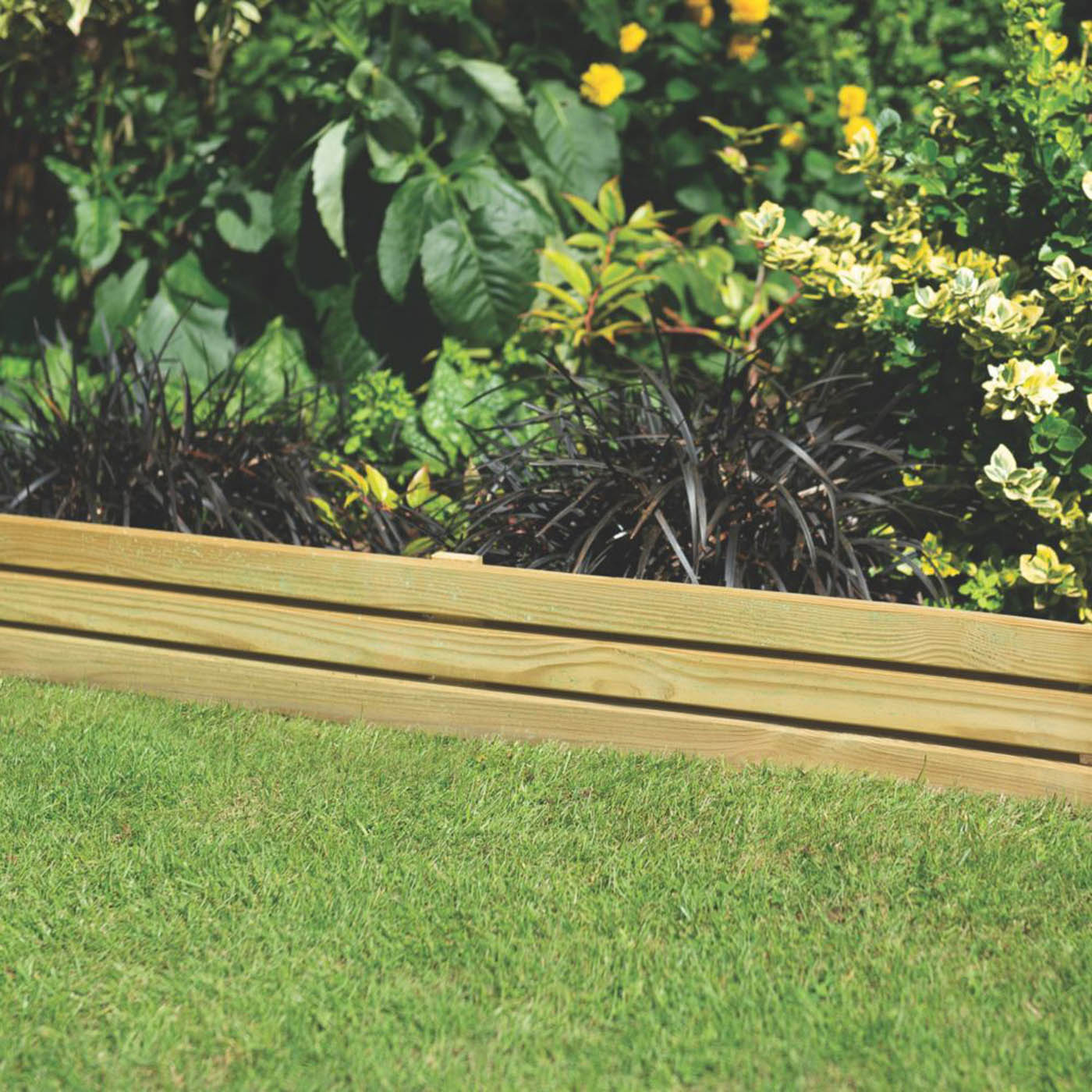Garden Border Edging Timber Smooth Planed Grass Path Edge 1.2m Pack Of 5 - Image 2