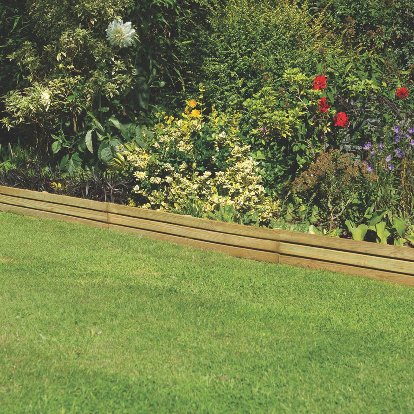 Garden Border Edging Timber Smooth Planed Grass Path Edge 1.2m Pack Of 5 - Image 3