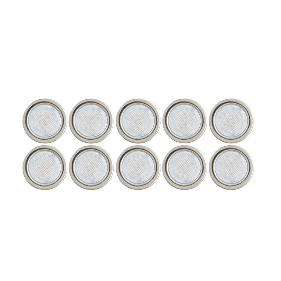 LED Deck Lights Cool White Chrome Outdoor Garden Modern Recessed Pack Of 10 - Image 3
