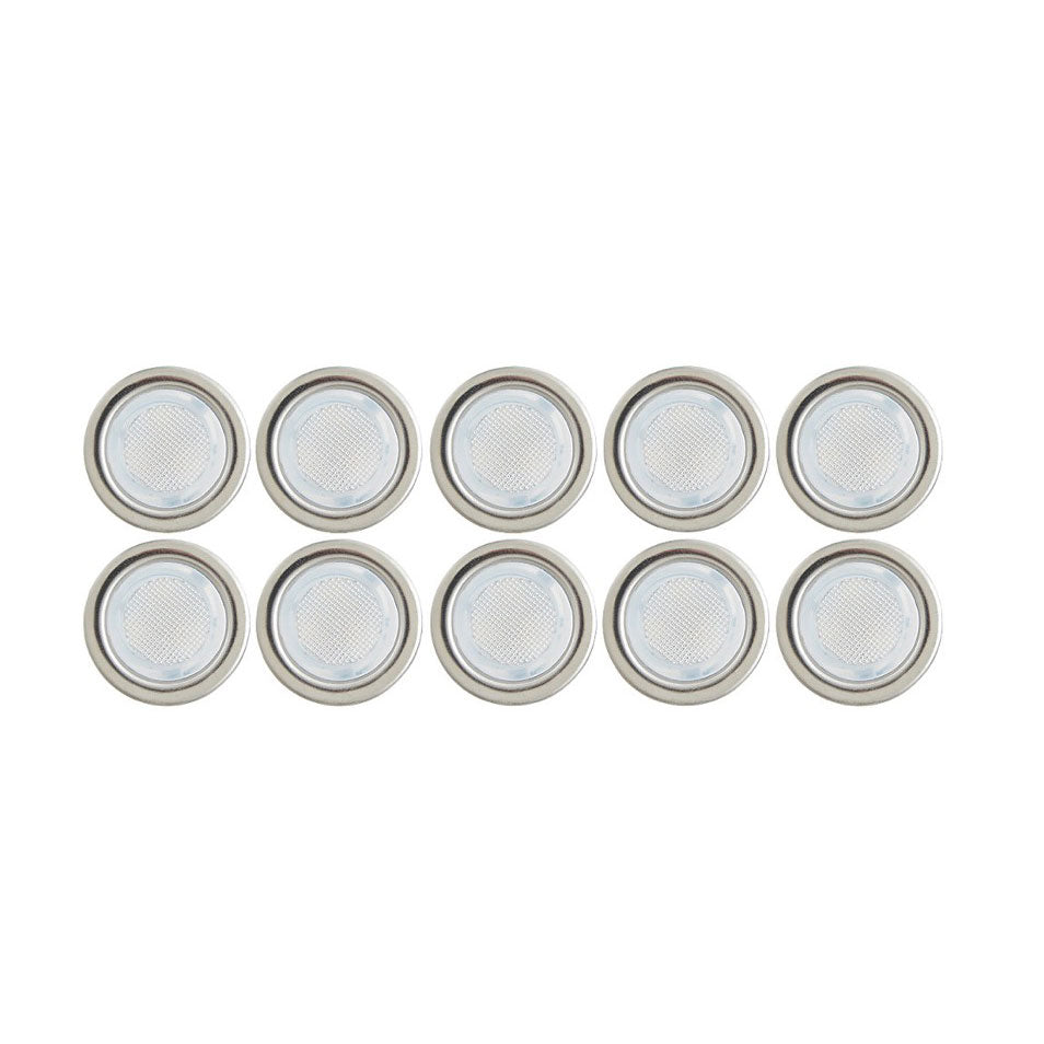 LED Deck Lights Cool White Chrome Outdoor Garden Modern Recessed Pack Of 10 - Image 3