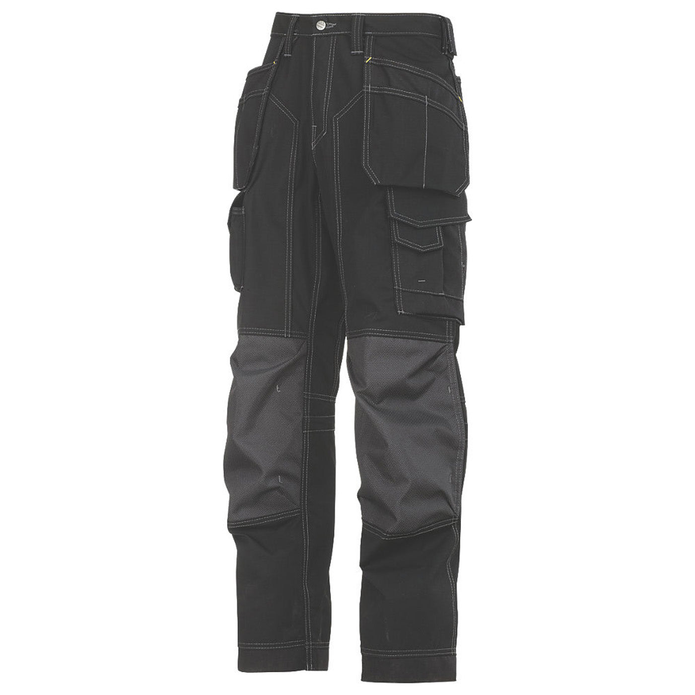 Snickers Work Trousers Mens Twisted Leg Grey Black Multi Pockets 33"W 30"L - Image 1