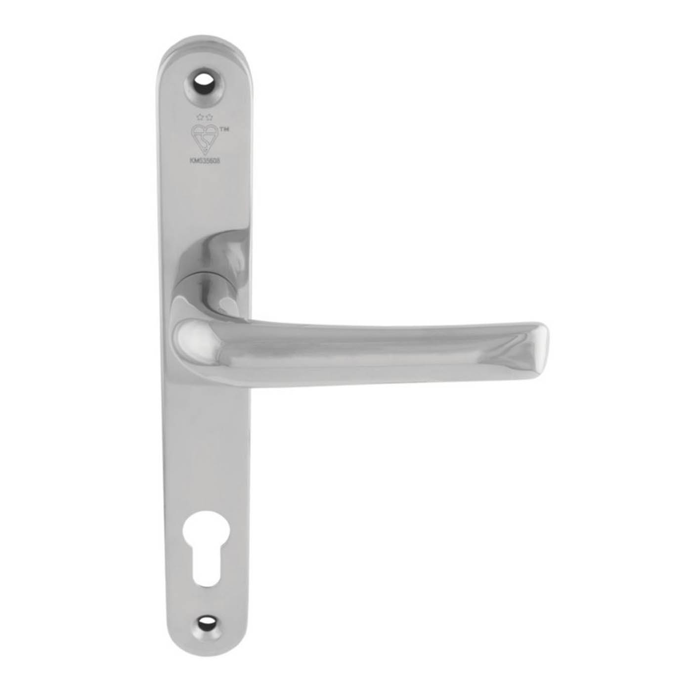 Smith And Locke Door Handles Pair Polished Chrome Euro Profile Internal External - Image 1