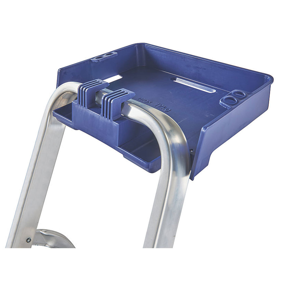 Stepladder Aluminium Folding Portable 5 Flat Treads Heavy Duty Compact 1.7m - Image 3