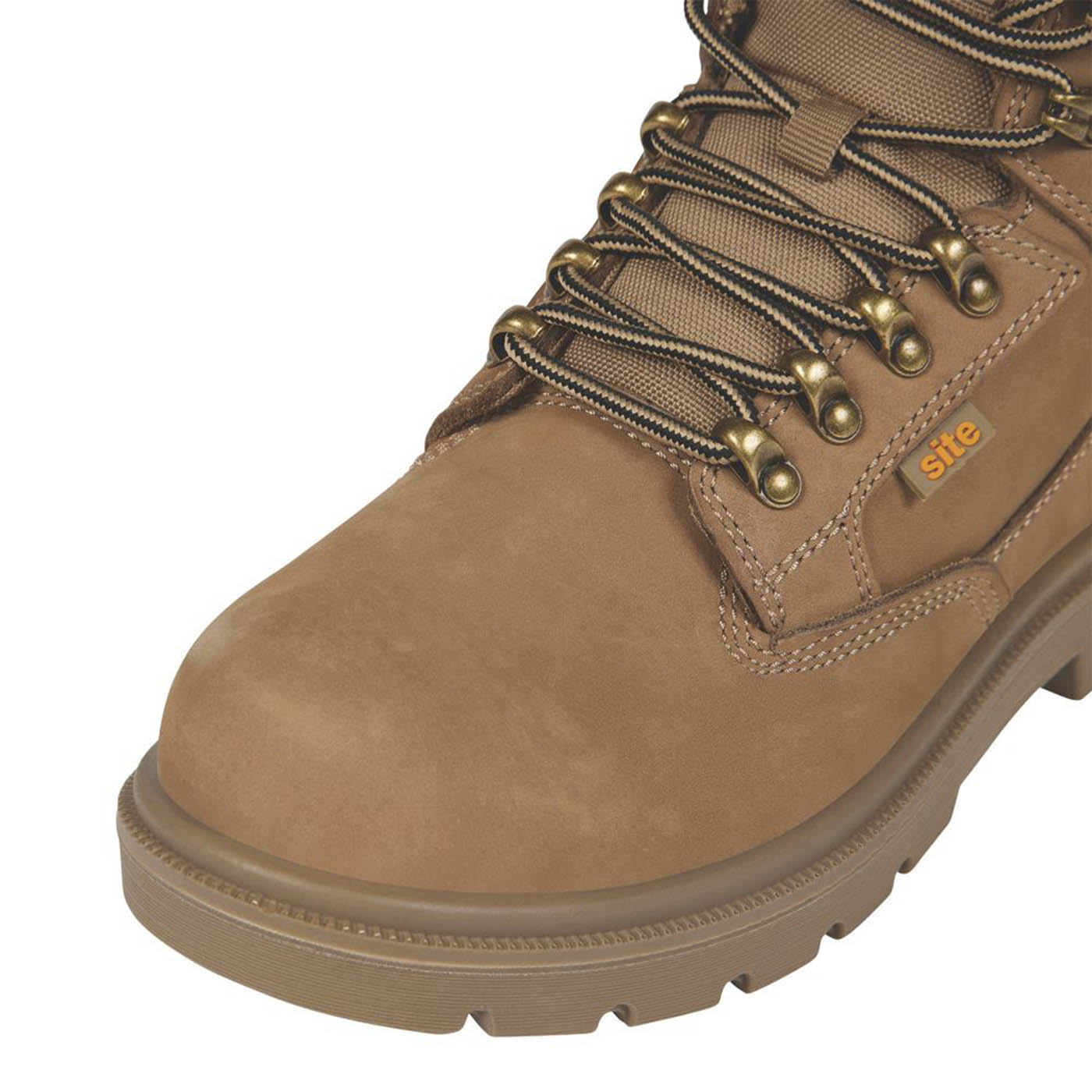 Site Safety Boots Womens Skarn Wide Fit Brown Work Shoes Steel Toe Size 8 - Image 4