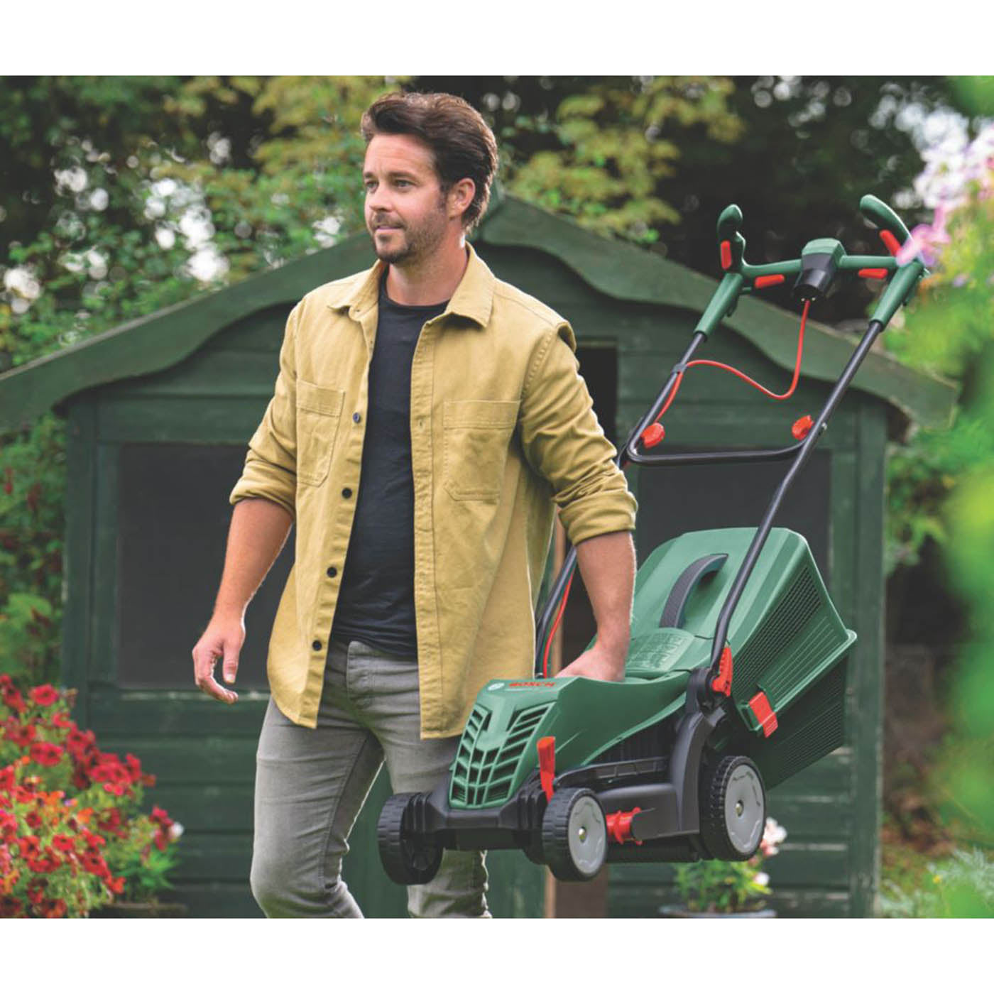 Bosch Lawnmower Electric 34cm UniversalRotak 1300kW 40Ltr Box Compact 230V - Image 6