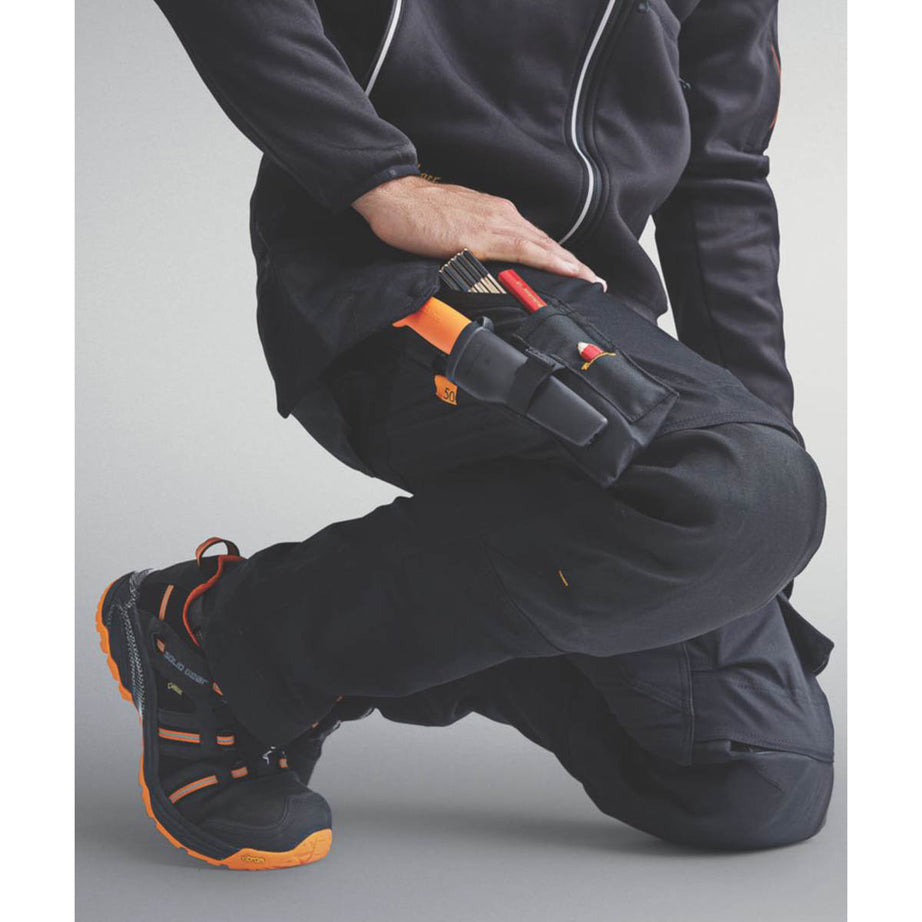 Snickers Mens Work Trousers Stretch Black Slim Fit Holster Pockets 33" W 30" L - Image 5