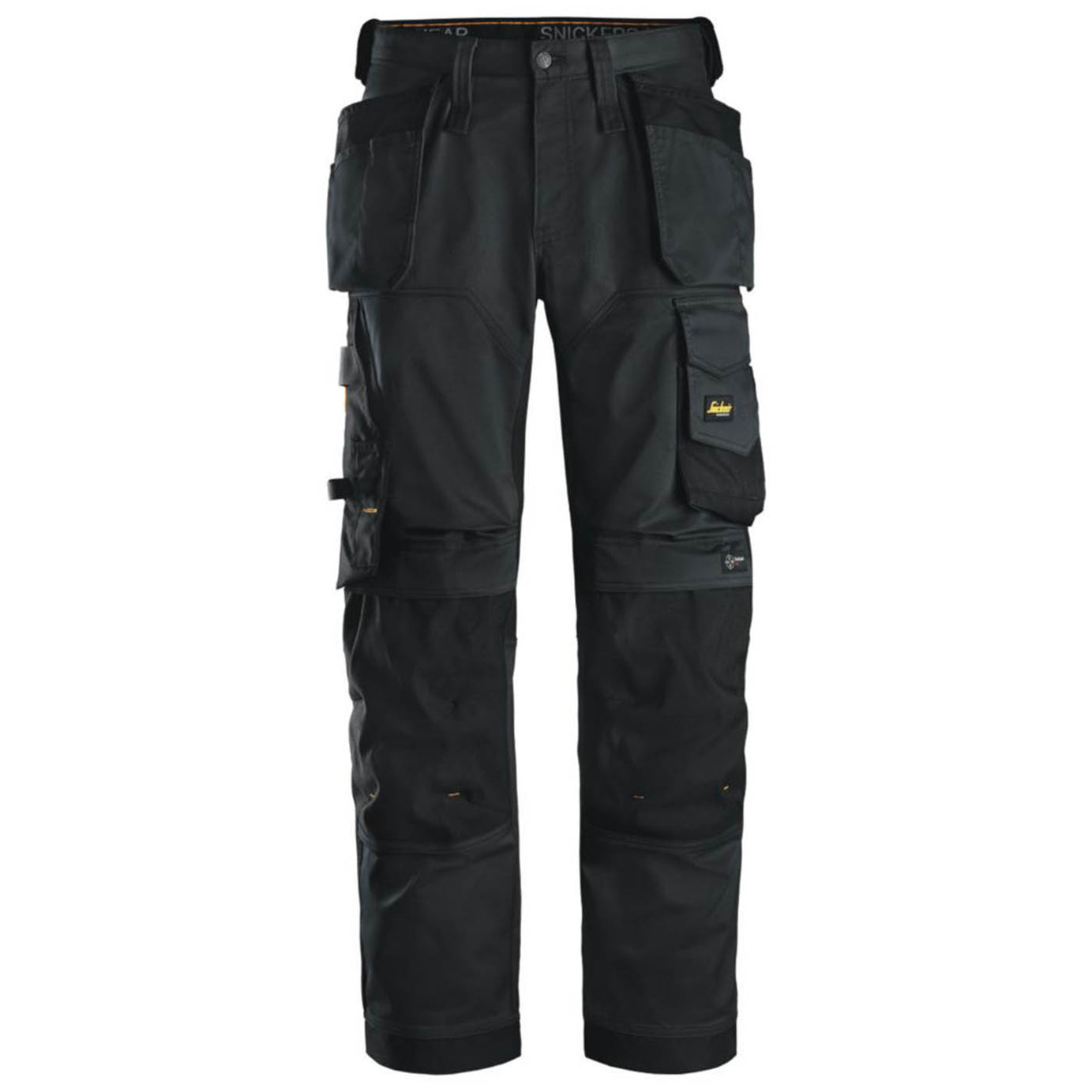Snickers Mens Work Trousers 6251 Stretch 16 Pockets Black Breathable 30" W 30" L - Image 1