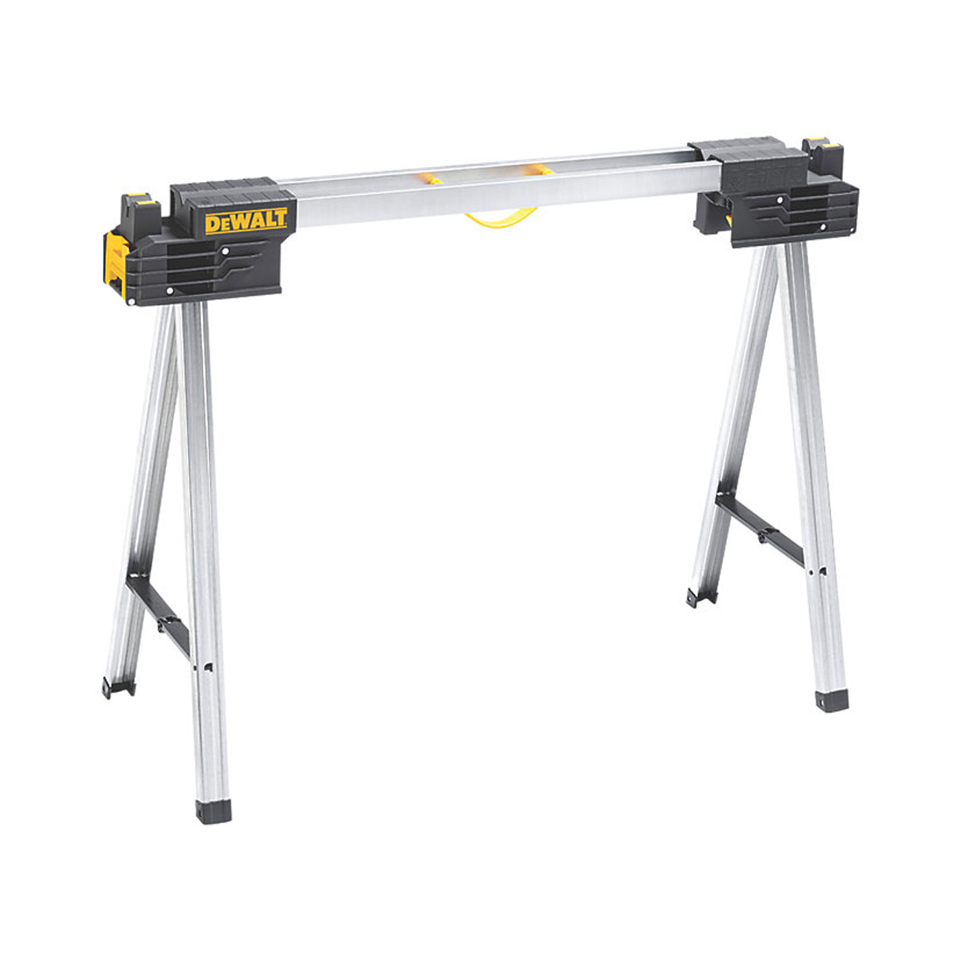 DeWalt Saw Horse 111cm Metal Heavy Duty Portable Sturdy 900kg Capacity Twin Pack - Image 1