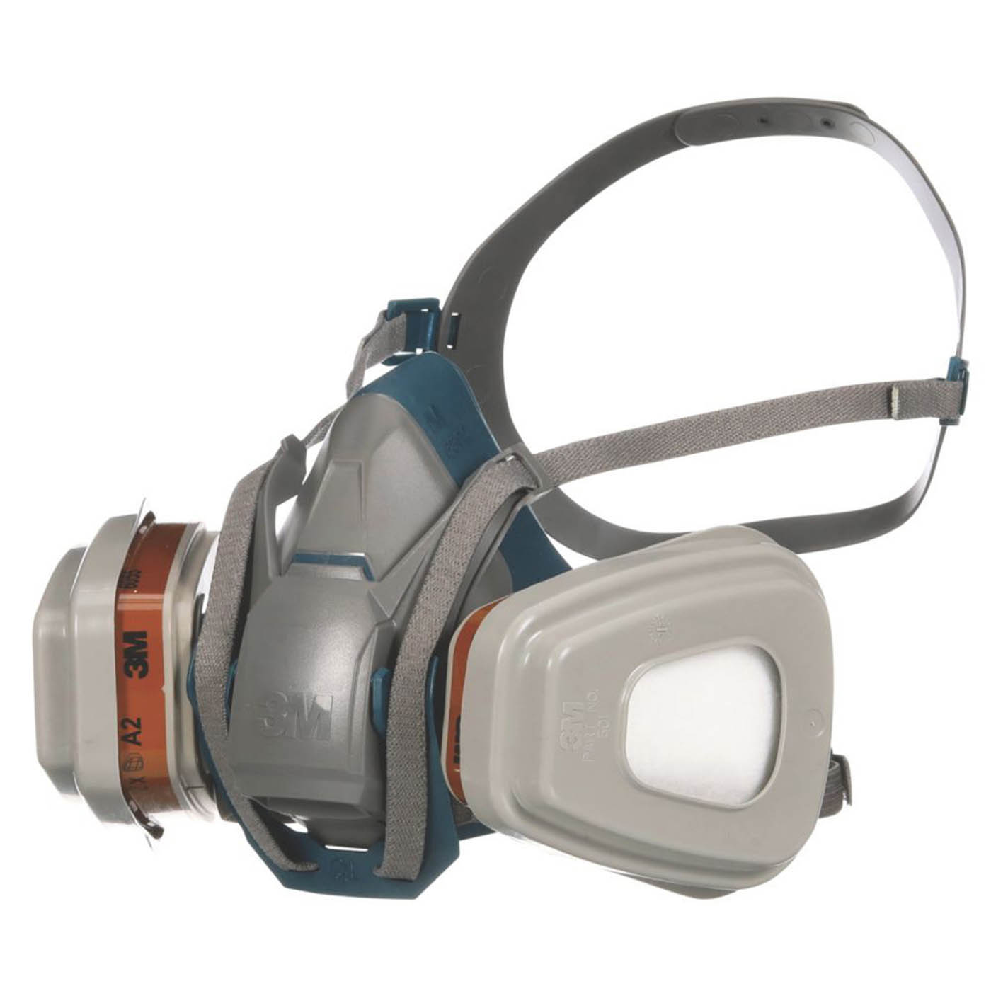 3M Respirator Kit With Replaceable Filters A2-P3 Unisex Half Face Mask Gas Dust - Image 1