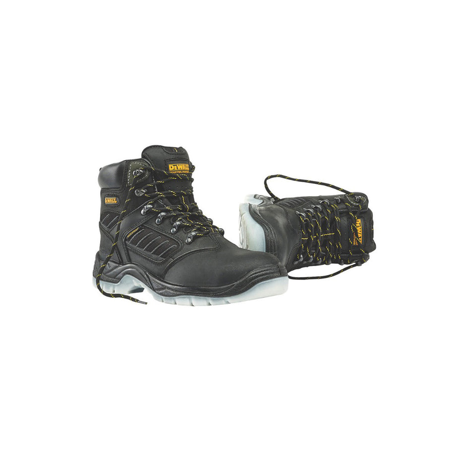 DeWalt Safety Boots Mens Wide Fit Black Waterproof Work Shoes Steel Toe Size 11 - Image 1
