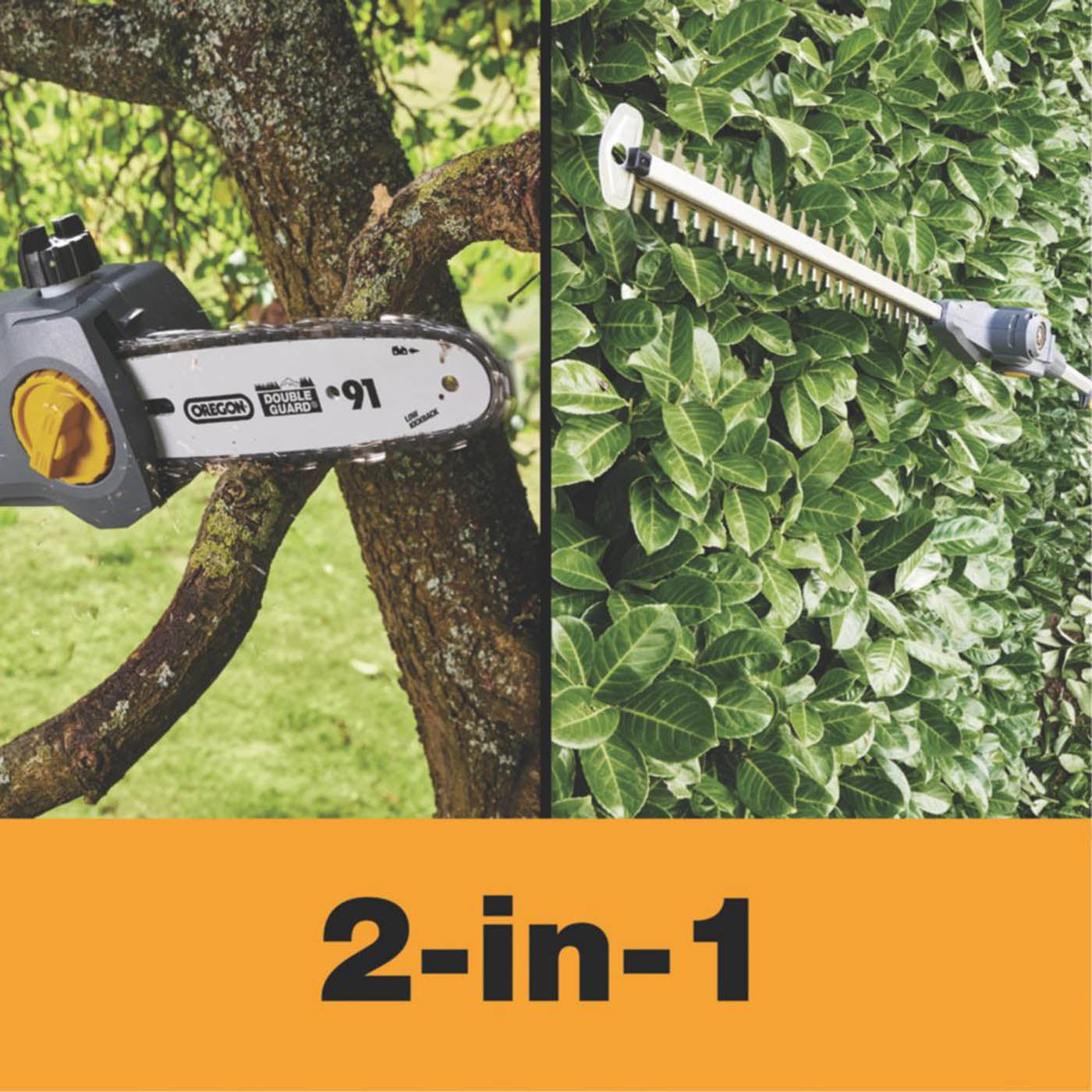Titan Hedge Trimmer Pole Saw Kit Cordless TTT831HDC 18V 1 x 2.0Ah Li-Ion TXP - Image 3
