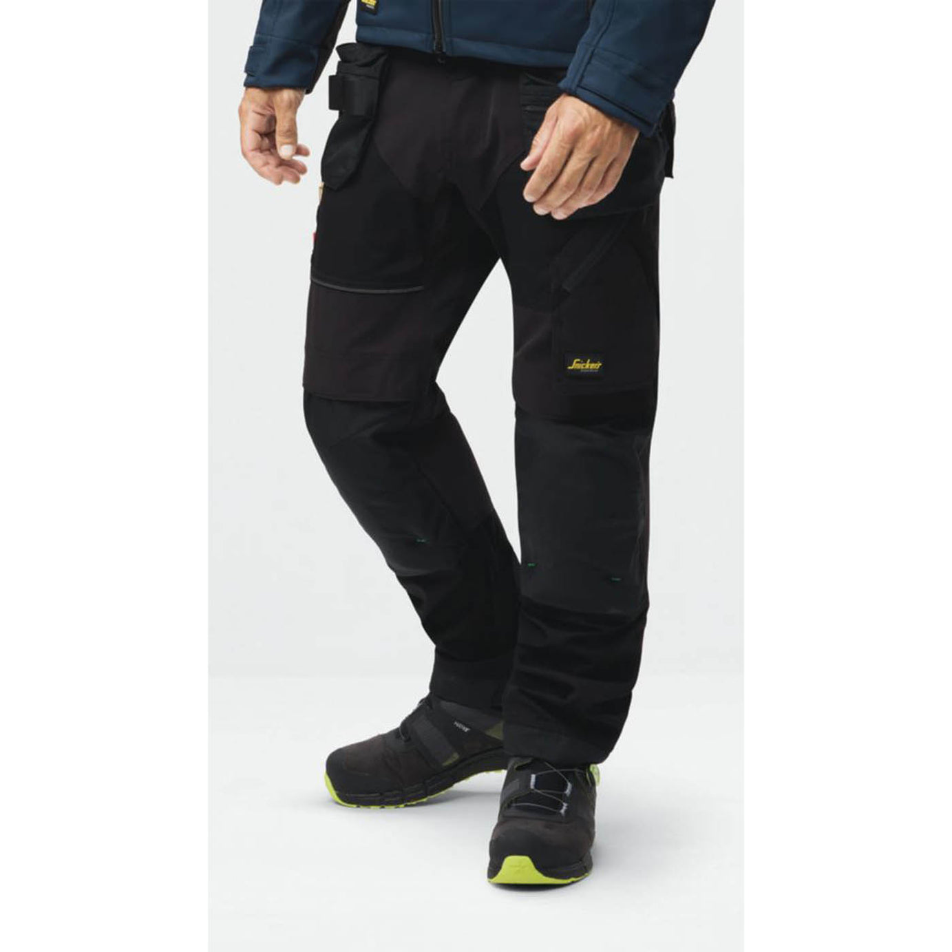 Snickers Work Trousers Mens Regular Fit Black Stretch Multi Pockets 38W 32L - Image 3
