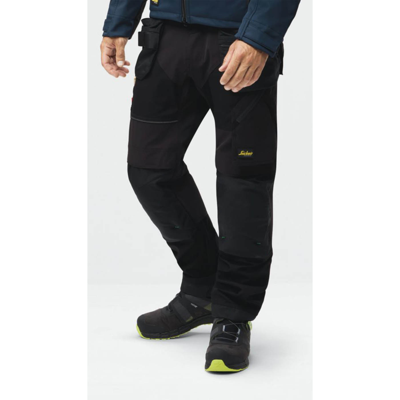 Snickers Work Trousers Mens Regular Fit Black Stretch Multi Pockets 38W 32L - Image 3