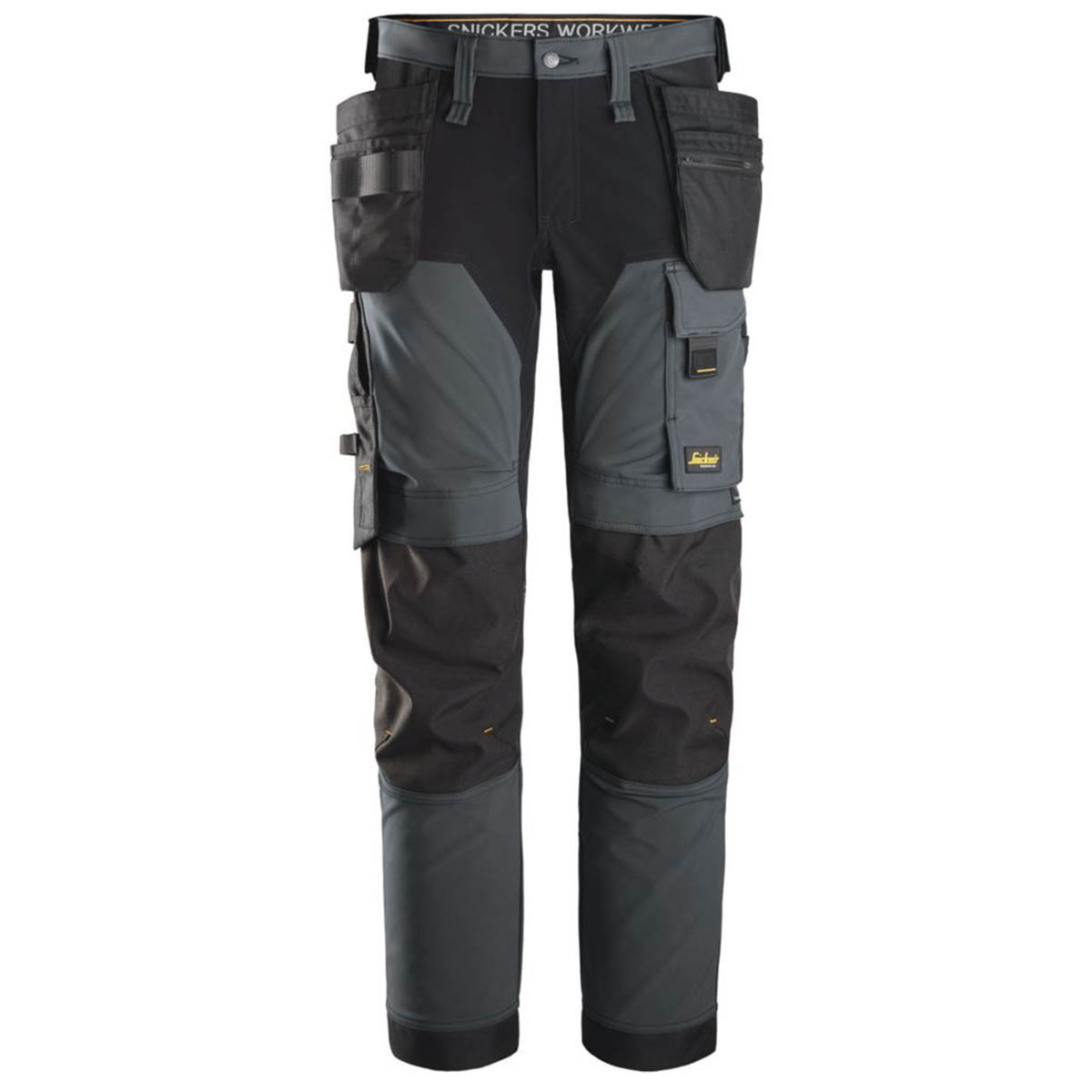 Snickers Mens Work Trousers Shell Stretch Steel Grey Holster Pockets 30" W 30" L - Image 1