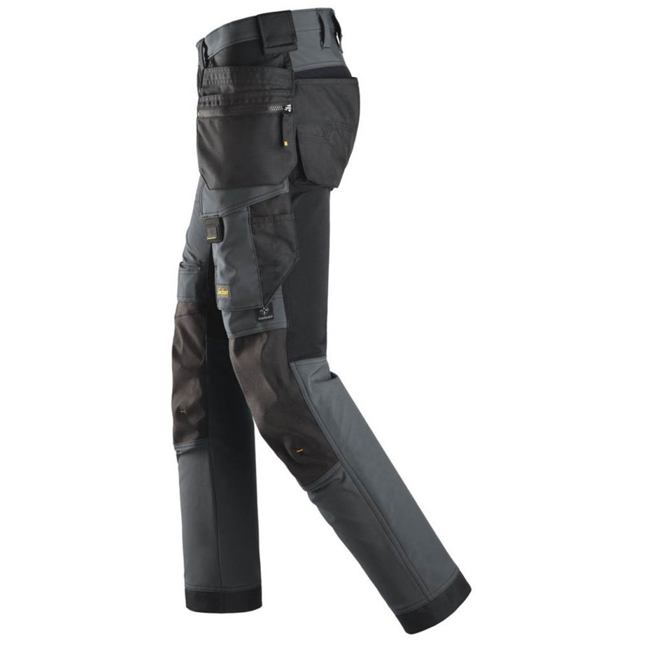 Snickers Mens Work Trousers Shell Stretch Steel Grey Holster Pockets 30" W 30" L - Image 4