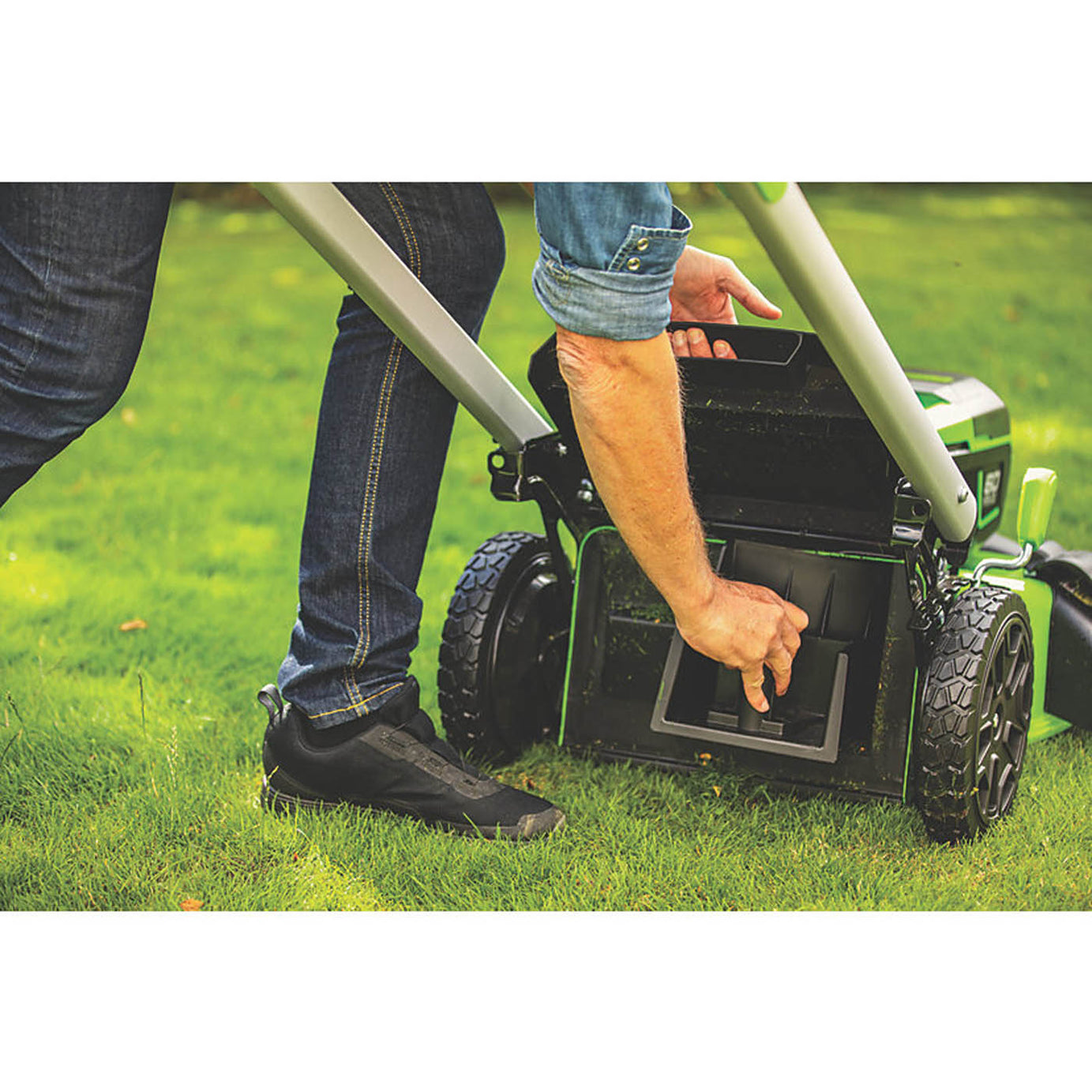 Greenworks Lawn Mower Cordless 60V Li-Ion GD60LM46SP 46cm Grass Cutter Body Only - Image 2