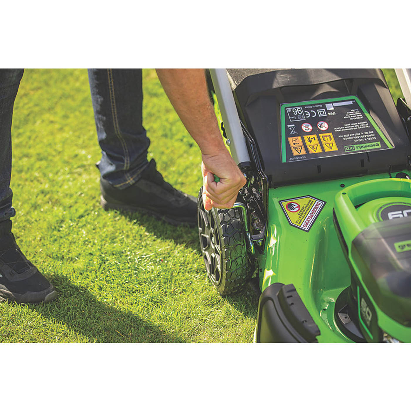 Greenworks Lawn Mower Cordless 60V Li-Ion GD60LM46SP 46cm Grass Cutter Body Only - Image 4