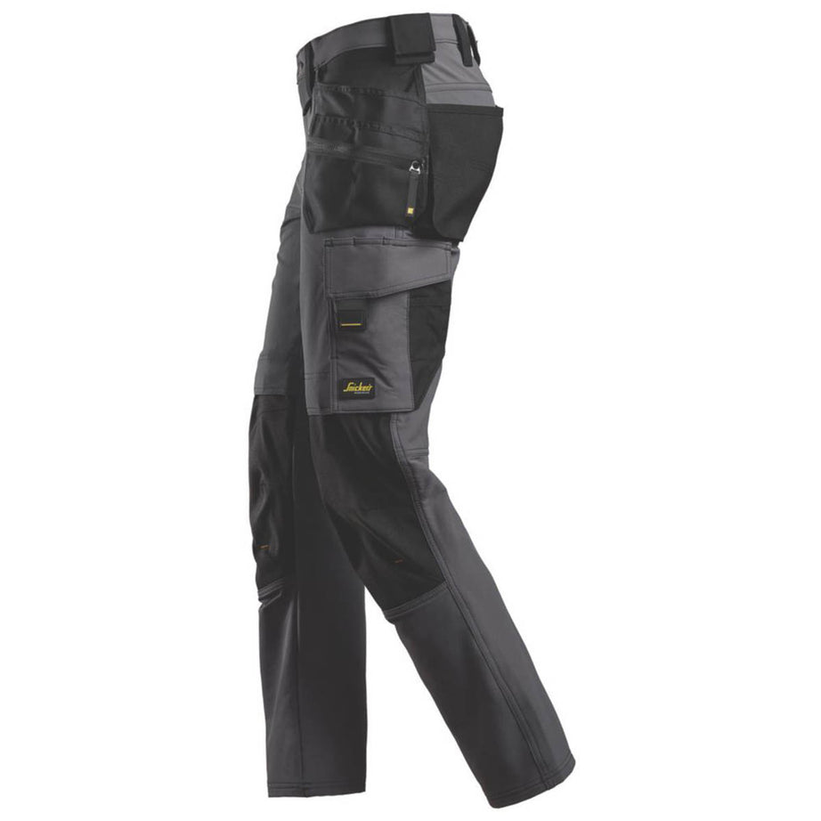 Snickers Work Trousers Mens Slim Fit Black Splashproof Multi Pockets 33W 30L - Image 5