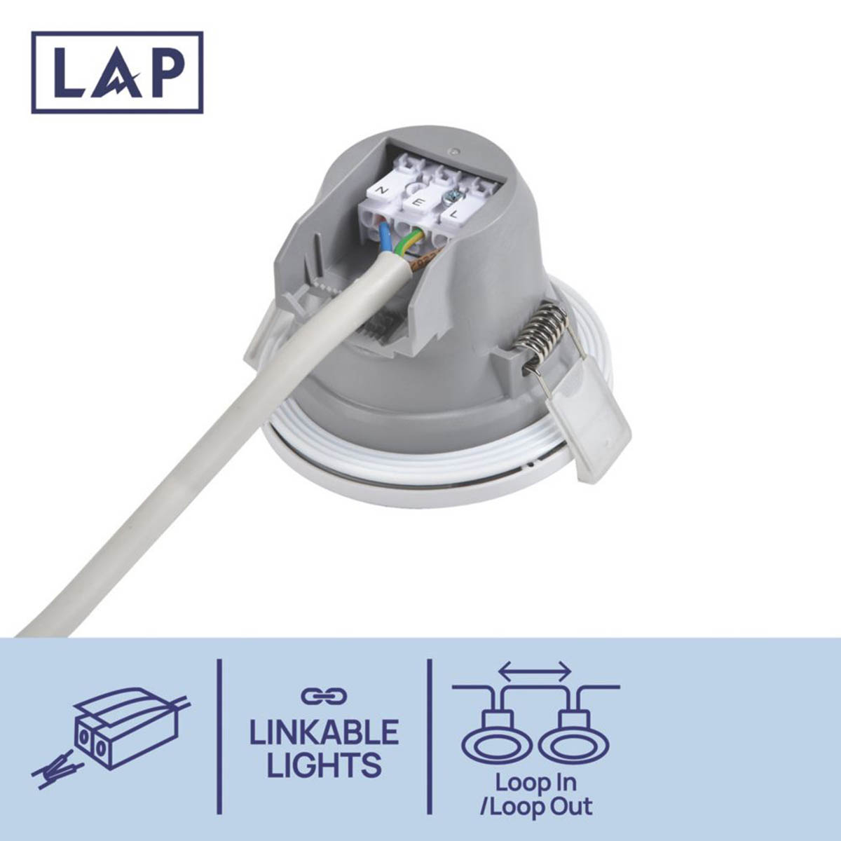 LAP Downlight Integrated LED Variable White Polished Chrome Dimmable 10 Pack - Image 4