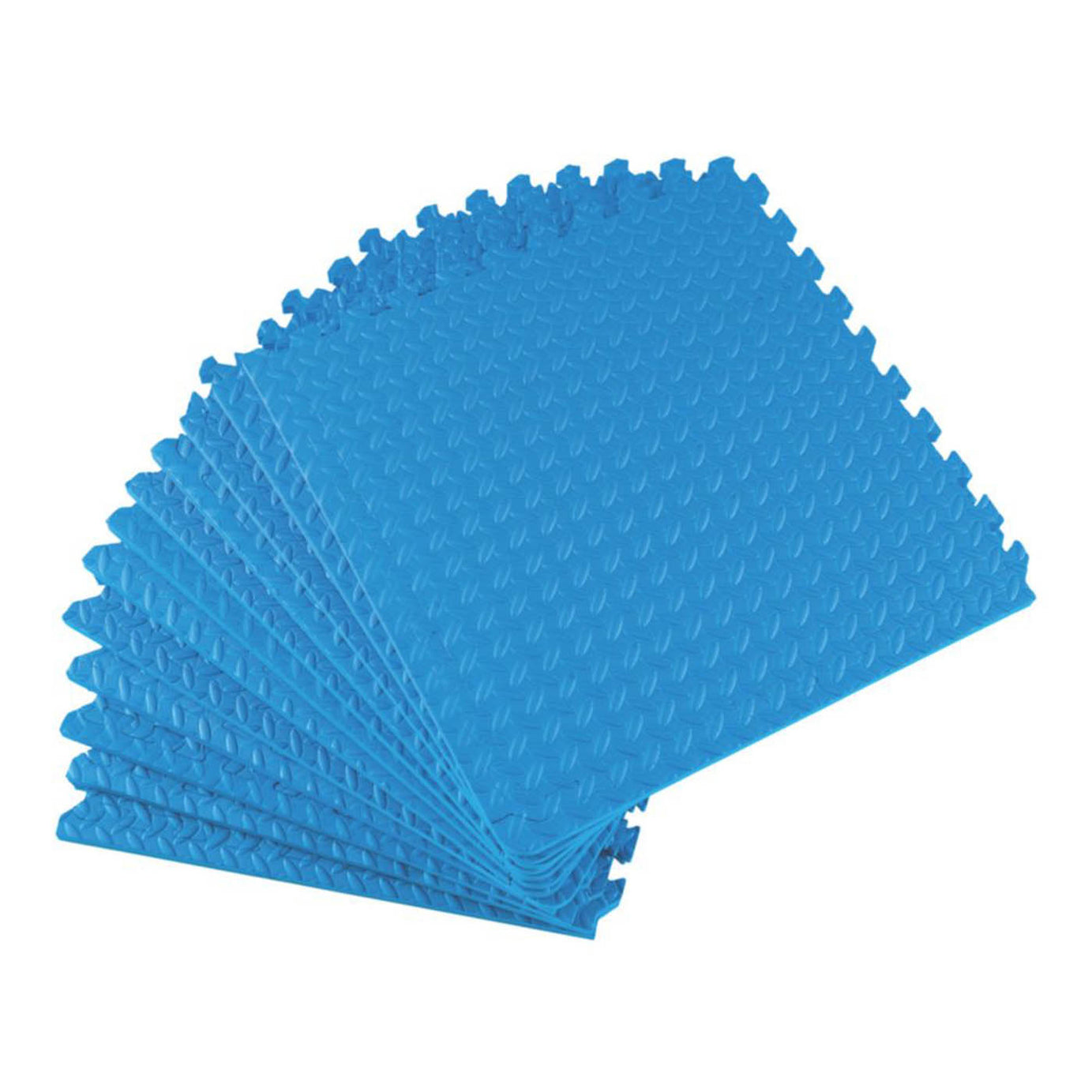 Floor Tile Interlocking Blue Foam 4.32m² Heavy Duty Garage 60x60cm Pack Of 12 - Image 6