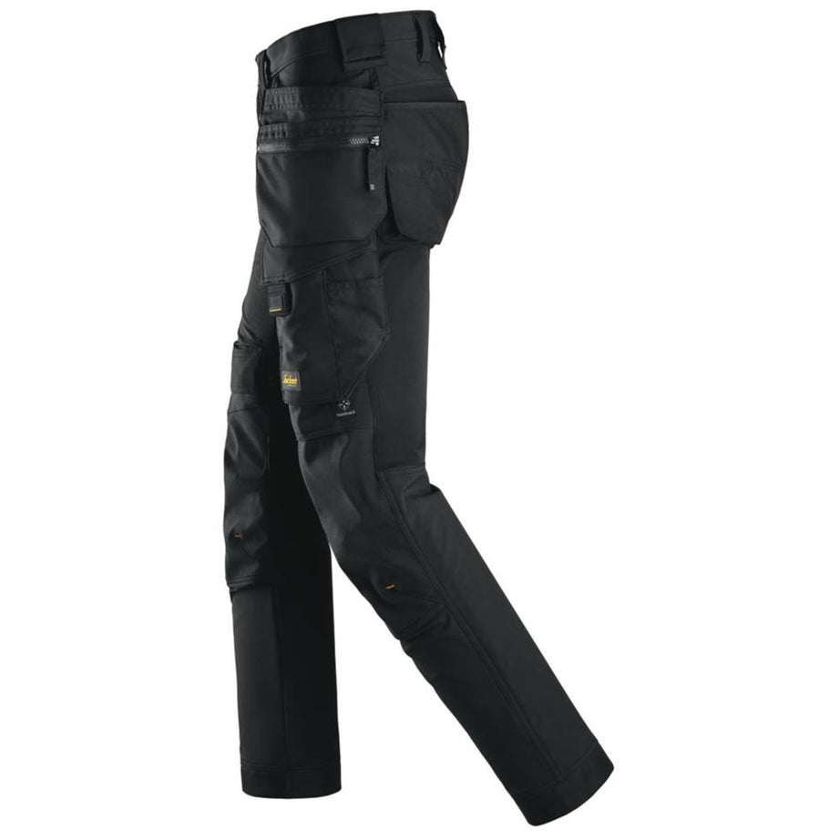 Snickers Work Trousers Mens Slim Fit Black Stretch Multi Pockets 41"W 32"L - Image 4