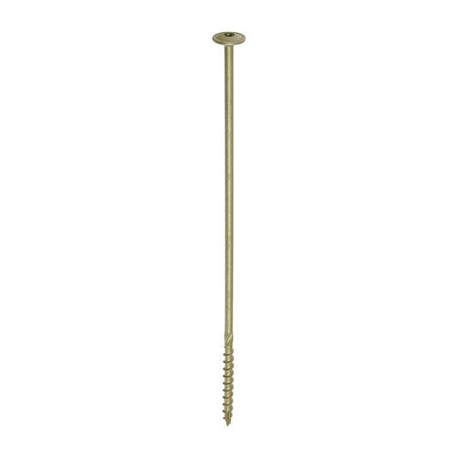 Timber Screws Landscaping Frame Construction Wafer Head 8x300mm Pack of 25 - Image 1
