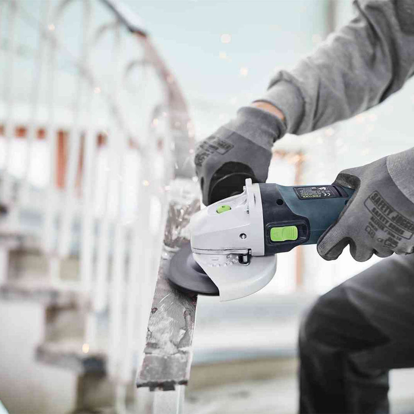 Festool Percussion Drill Angle Grinder Circular Saw Tool Set 18V 2x5.0Ah - Image 3