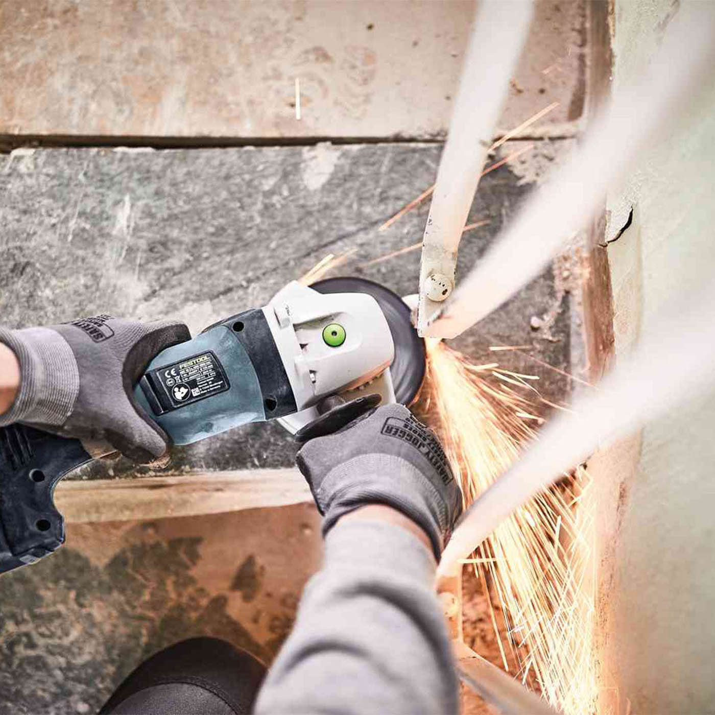 Festool Percussion Drill Angle Grinder Circular Saw Tool Set 18V 2x5.0Ah - Image 7
