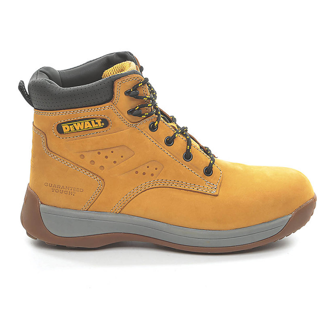 DeWalt Safety Boots Mens Standard Fit Honey Leather Steel Toe Lightweight Size 4 - Image 1