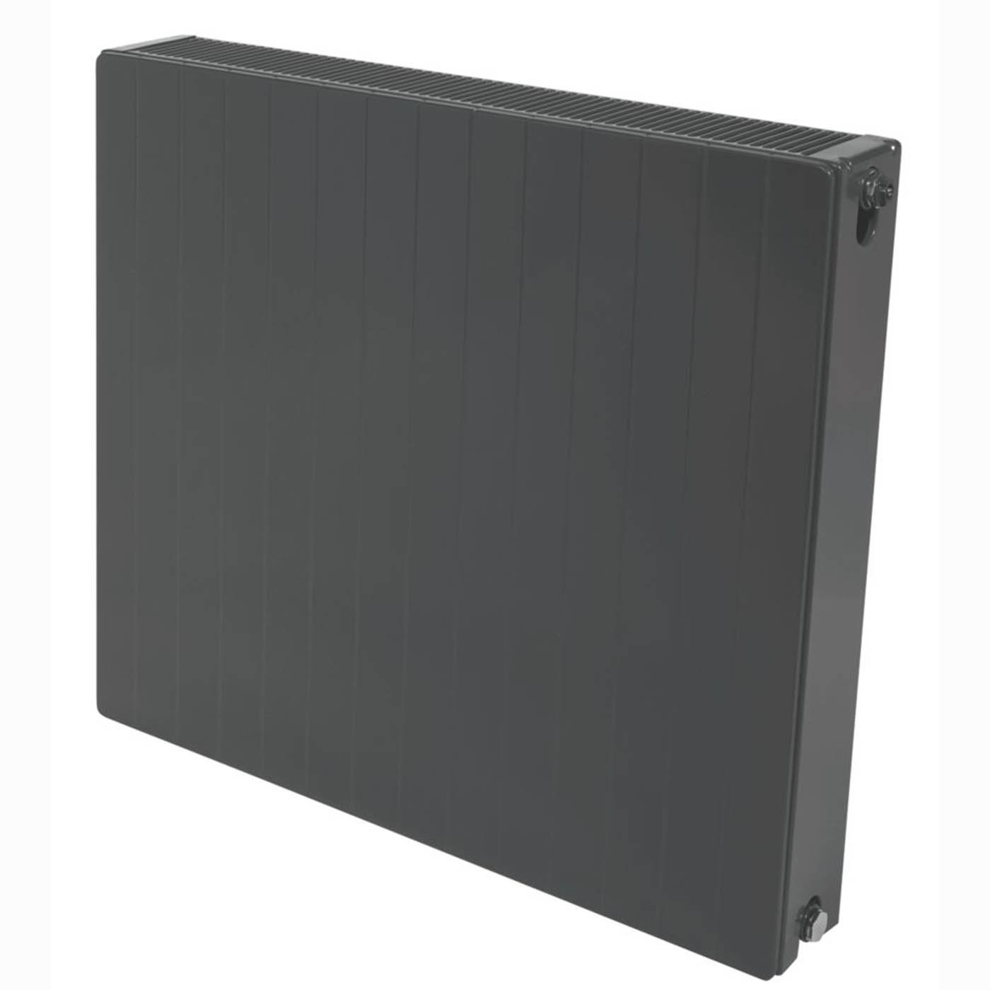 Stelrad Convector Radiator Type 22 Grey Double Flat Panel 2716BTU 60x50cm - Image 1