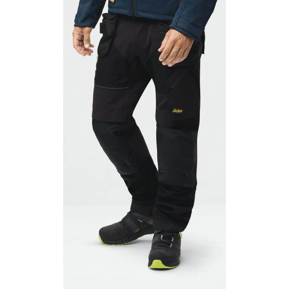 Snickers Work Trousers Mens Regular Fit Black Stretch Multi Pockets 30W 30L - Image 3