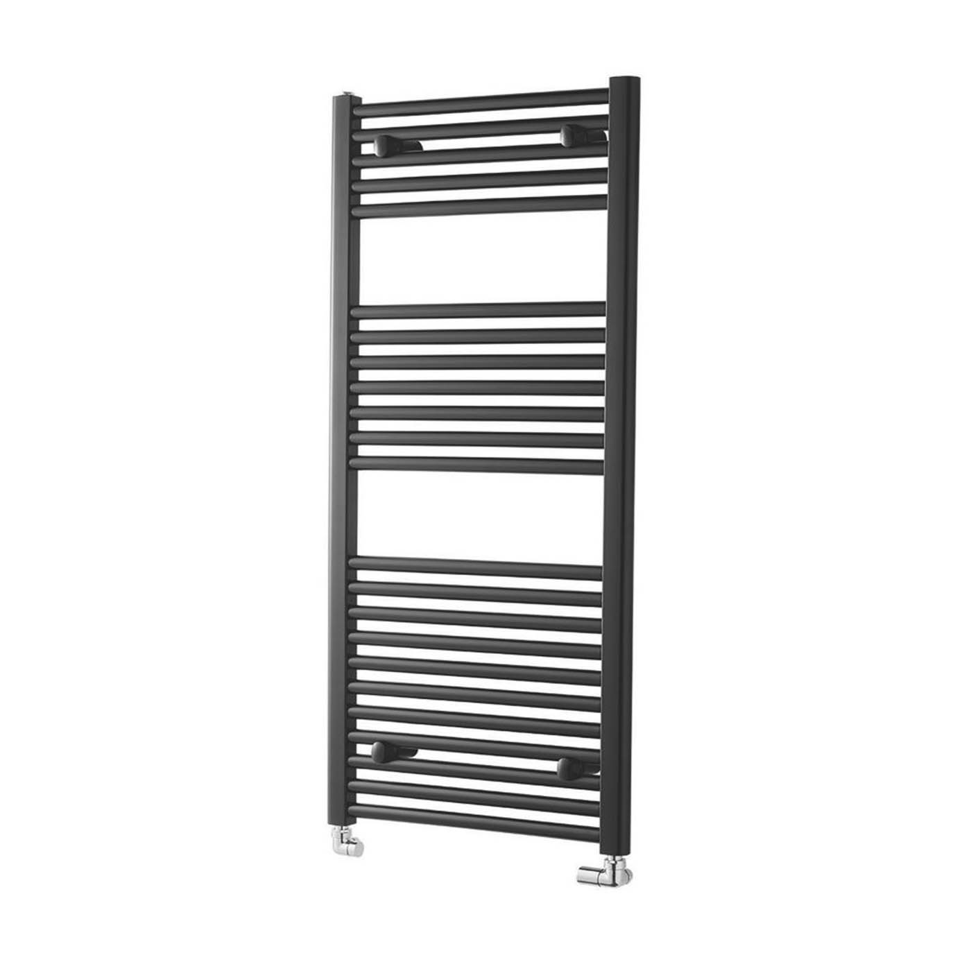 Towelrads Towel Rail Radiator Black Flat Bathroom Warmer Ladder (H)120x(W)60cm - Image 4