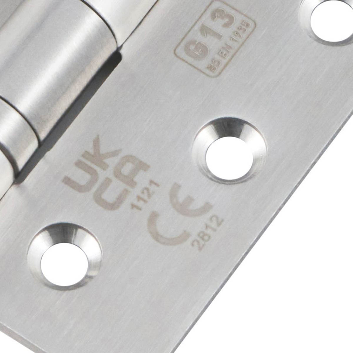 Smith & Locke Door Hinges Fire Rated Stainless Steel 13 Grade 102 x 76mm 15 Pack - Image 4
