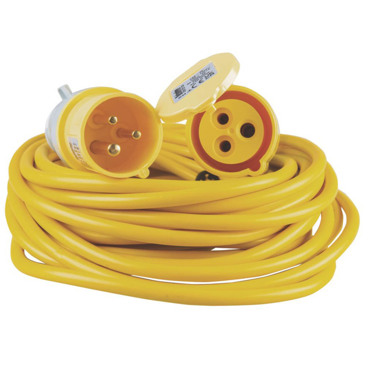 Defender Extension Lead 110V Yellow 16A Site Power Cable 1.5 mm² Indoor 14m - Image 4
