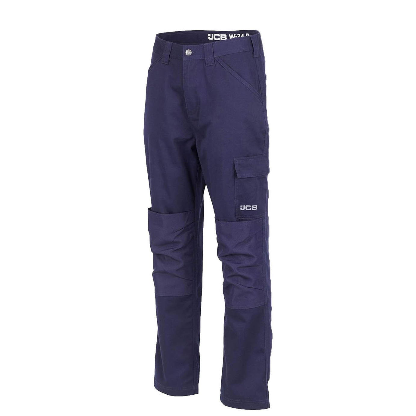 JCB Work Trousers Mens Regular Fit Navy Breathable Multi Pockets Cargo 36W - Image 1
