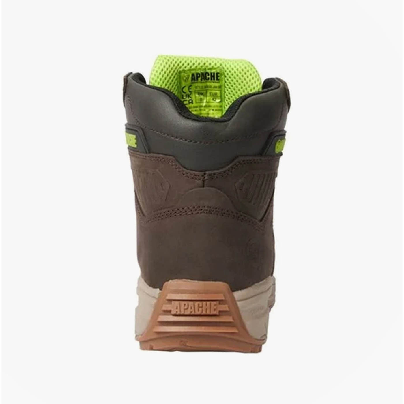 Apache Safety Boots Mens Standard Fit Brown Waterproof Aluminium Toe Size 10 - Image 6