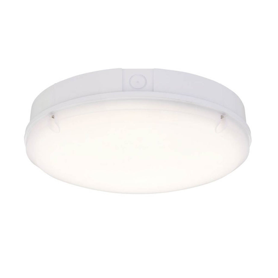 Saxby Outdoor Bulkhead LED Variable White Round Microwave Sensor Gloss White - Image 4